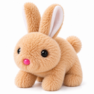 Cute Plush Bunny Soft Toy – Fluffy Rabbit Stuffed Toy
