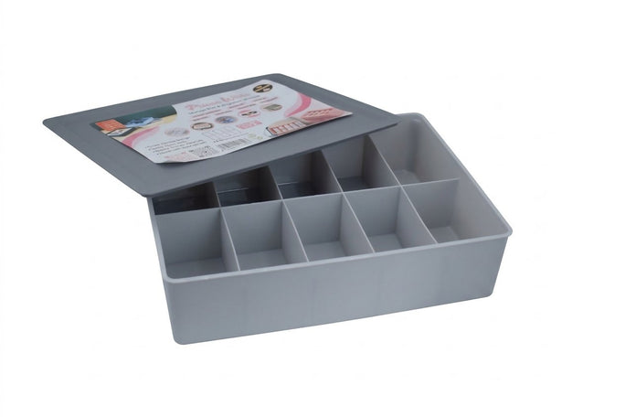 Prince Ware Organizer With Lid | 10 Compartment Storage Box