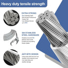 10 Meter Strong stainless steel clothesline rope clothes indoors or outdoors