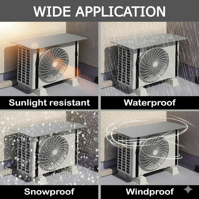 Ac Outdoor Unit Protector Heat Insulation Sunlight Shade Protector from Dust With Adjustable Buckle Rain Cover Air Conditioner Cover