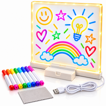 Acrylic Writing Board – Neon Light Dry Erase Board