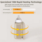 Portable Baby Bottle Warmers, Portable Bottle Warmer for Travel, Upgraded Baby Milk Warmer for Breastmilk or Formula, Bottle Warmer On The Go with Milk Volume Window, 6 Temperature Control, 8000 MAh