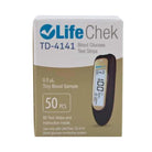LifeChek Blood Glucose Test Strips – Pack of 50 (for TD-4141 Meters)