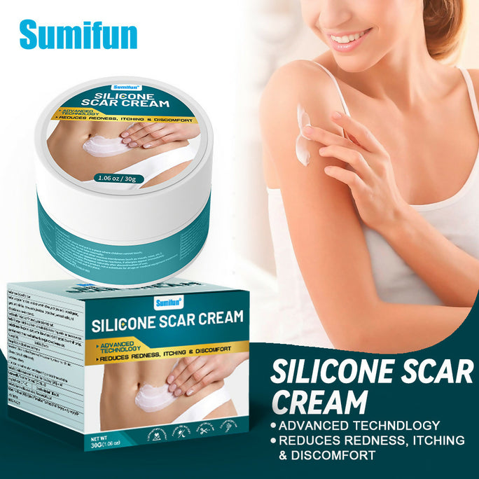 Sumifun Silicone Scar Cream 30g | Scar Care Cream | Moisturizing Skin Care Cream for Face & Body | Silicone Gel Formula