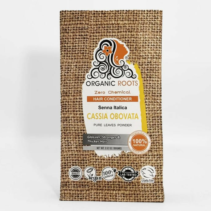 Organic Roots Cassia Obovata leaf Powder 100g Hair Gloss Mask