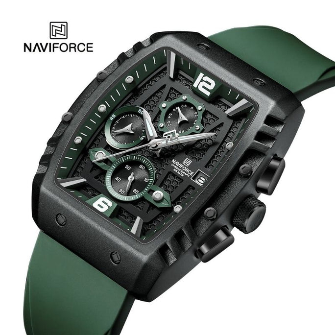 Naviforce NF 8025 Square Edition Men Watch With Official Warranty