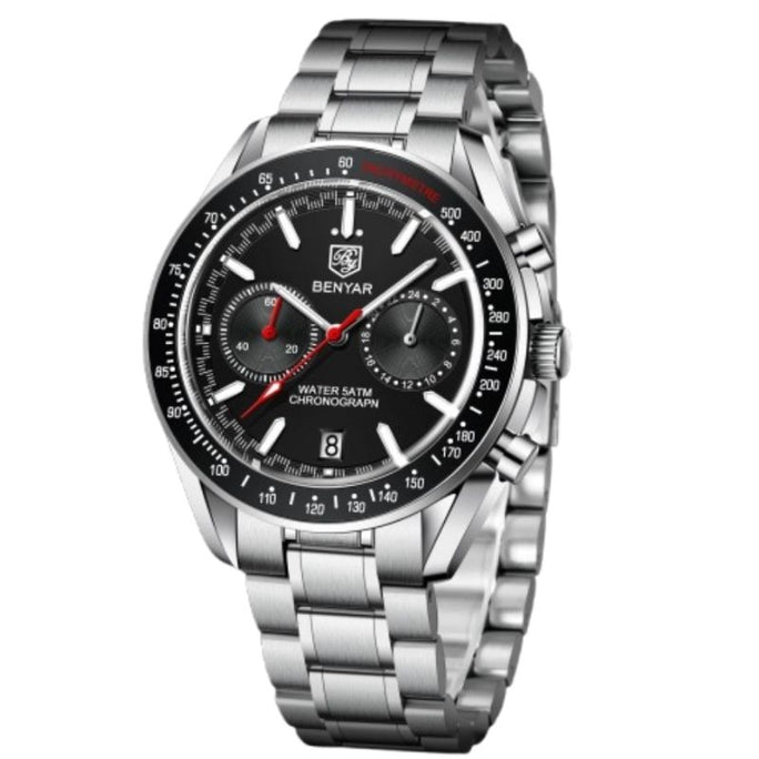 Benyar BY-5194 Progressive Chronograph Edition Stainless Steel Strap Men Watch