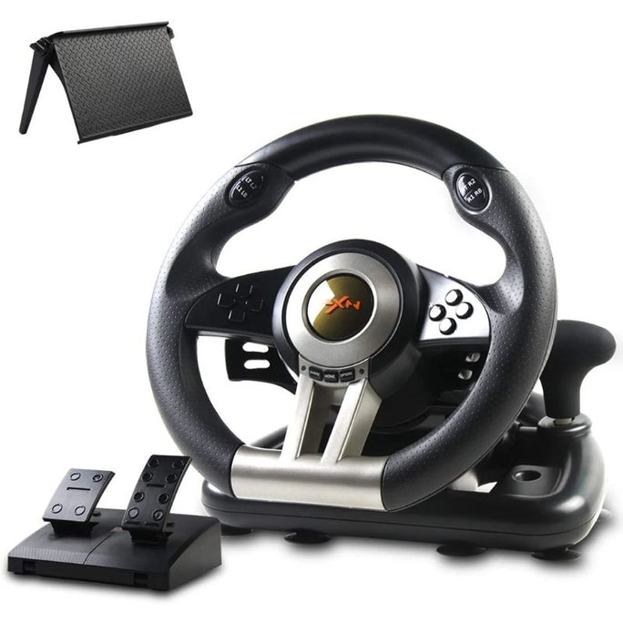 PXN V3 Pro 180° Competition Racing Steering Wheel with Pedal