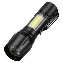 Torch - Mini LED Micro USB Charging With Cable And Case - USB Charging Powerful Flashlight 3800LM XPE COB Small Rechargeable - Flash Light Zoomab