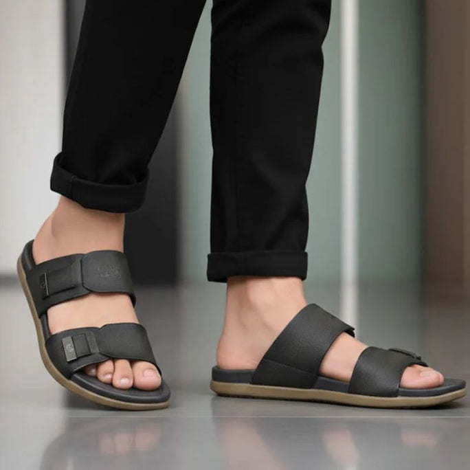 Milli Legacy Slippers With Velcro Straps For Men