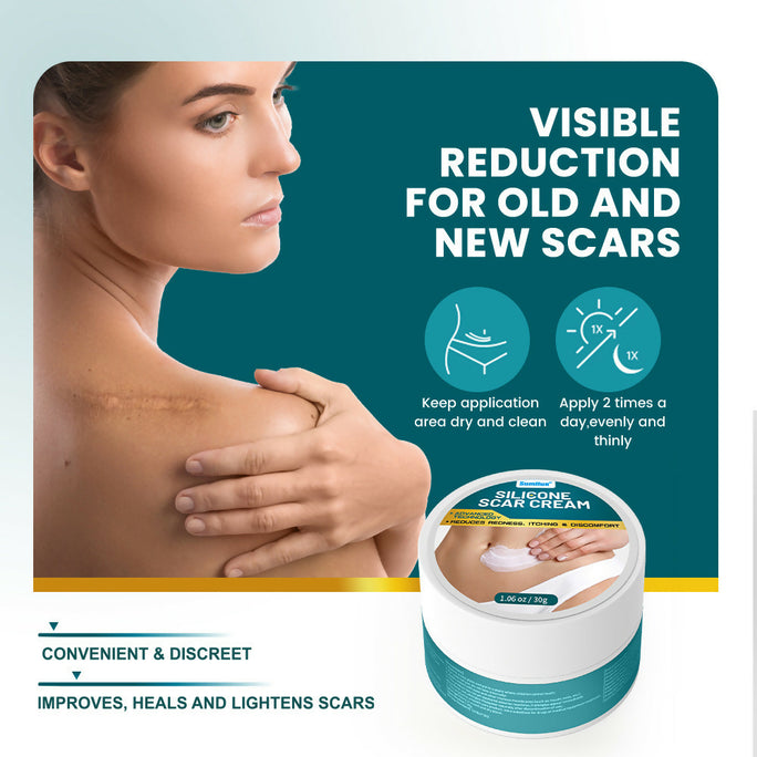 Sumifun Silicone Scar Cream 30g | Scar Care Cream | Moisturizing Skin Care Cream for Face & Body | Silicone Gel Formula