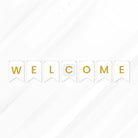 Welcome Letter Bunting Banner Decoration Set