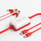Vizo V2000 MotoVolt 4-in-1 DC Clip Charger, Dual USB Output, Type-C & Micro USB