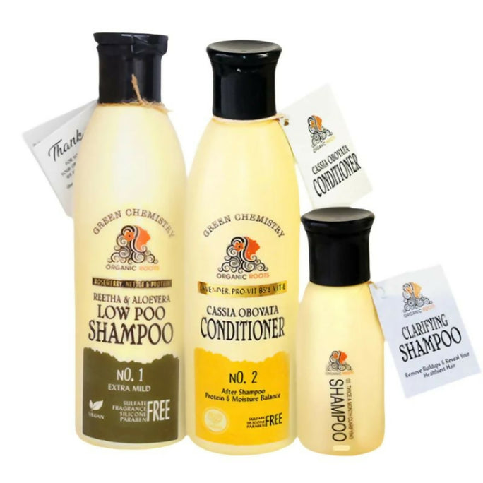 Organic Roots Natural Shampoo & Conditioner (Reetha) 300ml