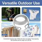 10 Meter Strong stainless steel clothesline rope clothes indoors or outdoors