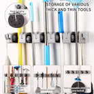 5 in 1 Broom and Mop Holder Wall Mounted Mop Rack Cleaning Tool Hook Wall Hook