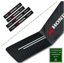 4Pcs Car Door Sill Protector, Scuff Plate Carbon Fiber Threshold Stickers, Protect Door Anti Scratch for Cars (HONDA)