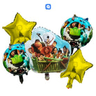 5 Pcs The Croods Theme Foil Balloon Set – Kids Birthday Party Decoration