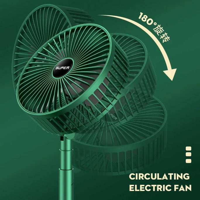 None Rechargable Portable Electric Mini Fan Foldable Telescopic Fan