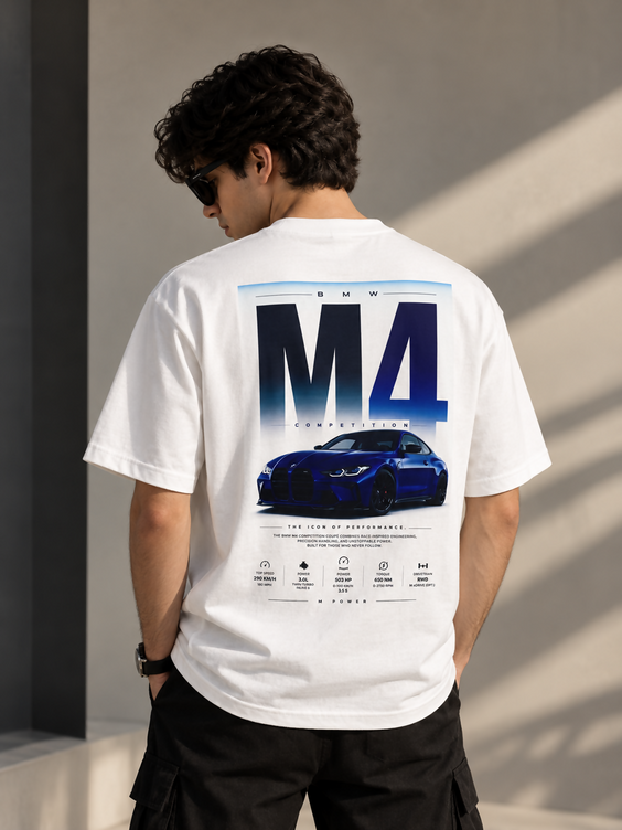 BMW M4 Oversized Drop Shoulder T-Shirt