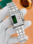 Luxury Gold Dual Display Men's Watch | Analog + Digital LED | Stainless Steel