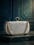 Milli Legacy Luxury Crystal Embellished Evening Clutch Bag