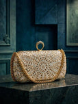 Milli Legacy Luxury Crystal Embellished Evening Clutch Bag