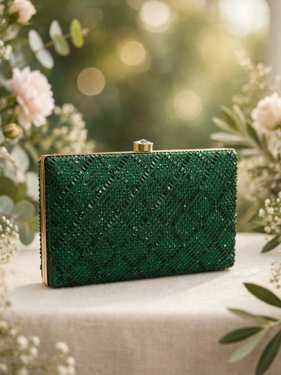 Milli Legacy Crystal Clutch Luxury Bridal Evening Bag