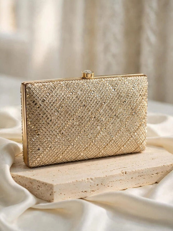 Milli Legacy Crystal Clutch Luxury Bridal Evening Bag