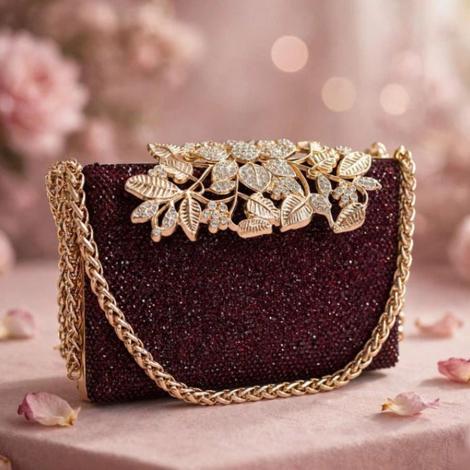 Milli Legacy Crystal Clutch Luxury Bridal Evening Bag