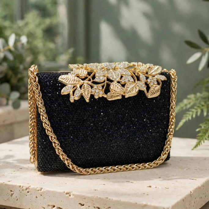 Milli Legacy Crystal Clutch Luxury Bridal Evening Bag