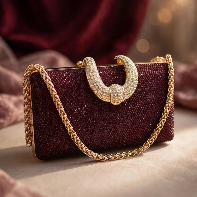 Milli Legacy Crystal Clutch Luxury Bridal Evening Bag
