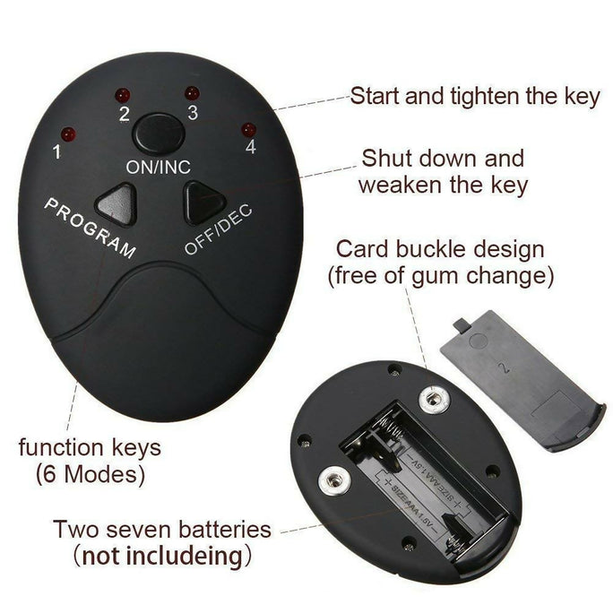 6 pack abs stimulator/Wireless Abdominal and Muscle Exerciser Training Device Body Massager/6 pack abs stimulator charging battery/mart Fitness Abs Maker/Exerciser Training Device Massager