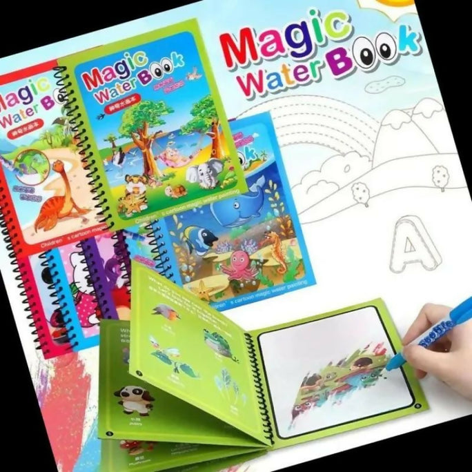 Magic Water Book Painting Drawing Coloring Board Book Doodle & Magic Water Pen