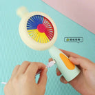Rechargeable & Portable LED Lighting Mini Fan Electric Portable Mini Desk Fan