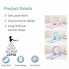 Cute Rabbit Earmuffs for Girls – Soft Plush Winter Ear Warmers