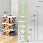 5Layers Stackable Vertical Space Saving Shoe Storage Rack Bookshelf Organizer