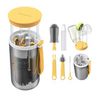 6-in-1 Travel Baby Bottle Washer Kit with Liquid Silicone Brushes