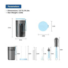 6-in-1 Travel Baby Bottle Washer Kit with Liquid Silicone Brushes