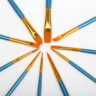 10 x Multi Shapes Artist Paint Brush Set Watercolour Acrylic Nylon Hair Oil & Poster Painting Supply