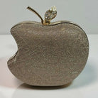 Apple Shape Evening Clutch Bag for Women - Elegant Fancy Party & Wedding Purse