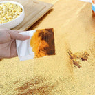 60 By 200 CM Size Foil Sheet Golden Aluminium Foil Aluminium Foil Sticker Aluminium Foil Sheet Kitchen Waterproof Self-Adhesive ( Golden )