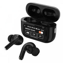 A9 Pro High Quality Sound, ENC Noise Reduction Wireless AirPods With Smart Touch Screen Control Black
