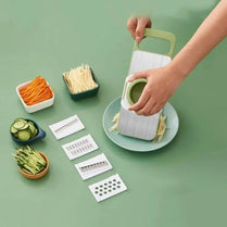 5in1 Vegetable Cutter Stainless Steel Multifunctional Grater For Vegetables