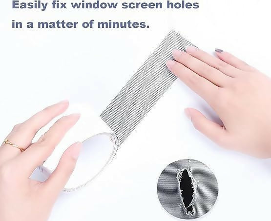 Mesh Roll Tape Window Screen Repair Patch Keep Mosquitoes Out With Our Anti insect Self-adhesive Mesh Patch Tape 2 Meter