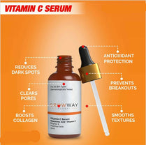 GROW WAY Global Vitamin C Serum 30mL – Vitamin C + Hyaluronic Acid + Vitamin E