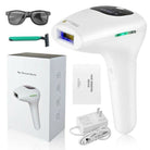 IPL Laser Hair Removal Device for Women & Men – Permanent Hair Reduction with Safety Glasses & Razor