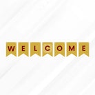Welcome Letter Bunting Banner Decoration Set