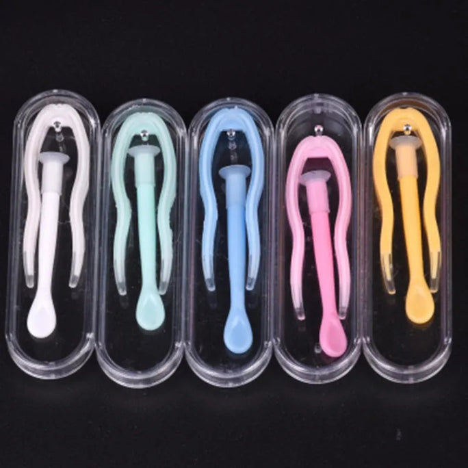 1 Set Contact Lens Inserter Wearing Tool Contact Lenses Tweezers Suction Stick Travel Kit for Eye Care Contact Lens Accessories
