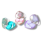 Cute Style Pocket Mini Contact Lens Case Travel Kit Heart Shape | With Stick Tweezer Container